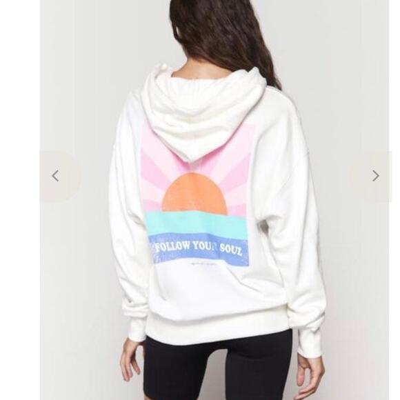 Spiritual Gangster Tops - Spiritual Gangster Follow Your Soul Phoebe Oversized Hoodie Size XS